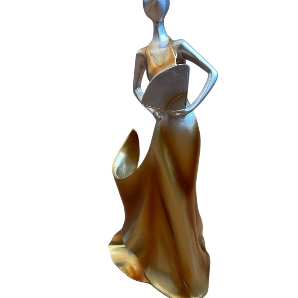 Elegant Gold and Silver Figurine